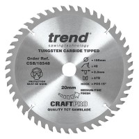 Trend CSB/18548 Craft Saw Blade 185mm X 48t X 20mm (Fits Erbauer ERB690CSW) £21.29